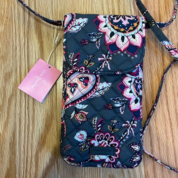 NWT Vera Bradley Carson Cellphone Crossbody Bag in Felicity Paisley - Picture 2 of 11